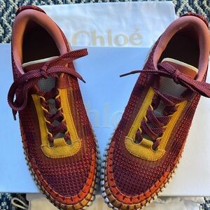NIB Chloe Nama Platform Sneakers Sz 39